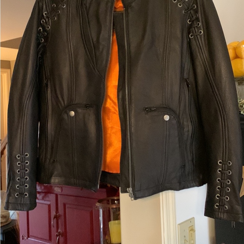 Leather motorcycle jacket brand new